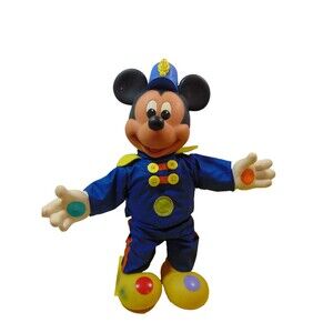 Vtg. Disney Mickey Mouse Marching Band Squeaking Toy 1990s Mattel